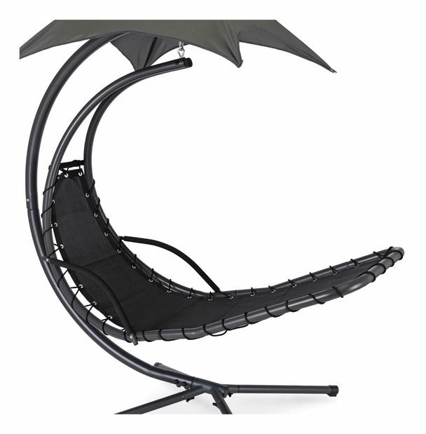 Zahradní houpací křeslo Respirar (šedá)