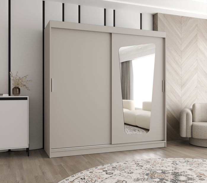 Šatní skříň 200 cm Mokka (kašmír)