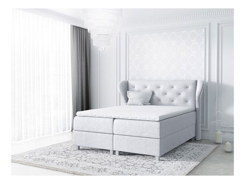 Manželská postel 200cm Bird (platinová)