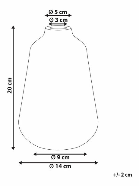 Váza 20 cm Marionetta (bílá)