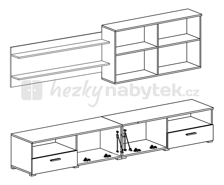 Obývací stěna RUMBA