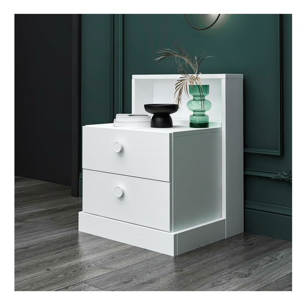 Noční stolek Nilili 3 (bílá)