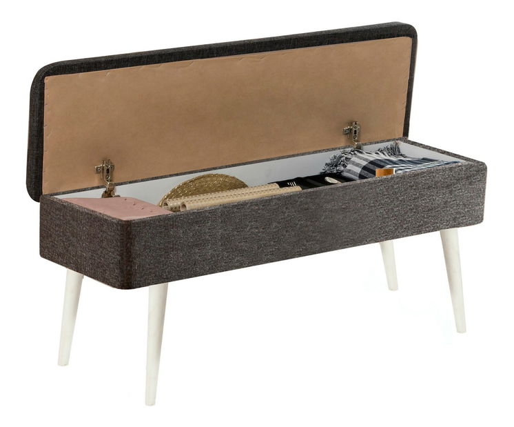 Jídelní set Vlasta 2 (bílá + antracit) (pro 6 osob)