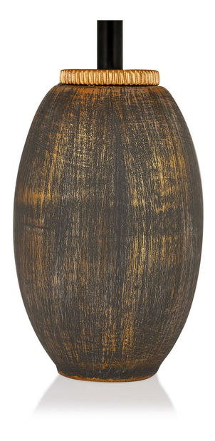 Stolní lampa Rialessta 2 (zlatá + hnědá)