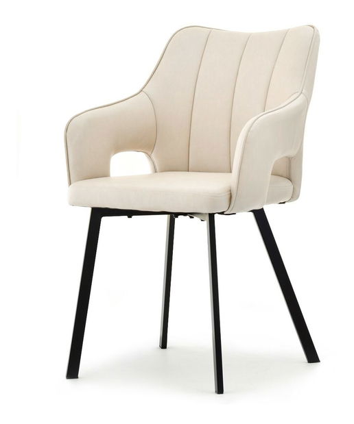 Židle Carl (krémová + černá)