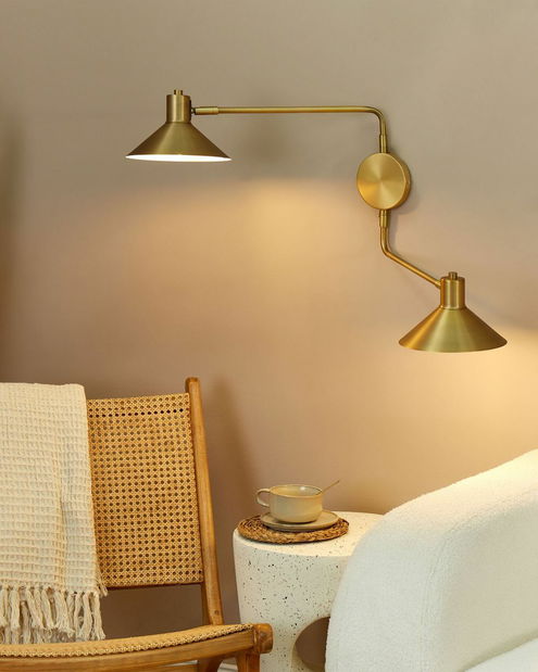 Nástěnné osvětlení Kadza (zlatá)