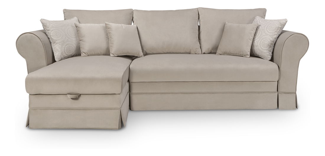 Rohová sedací souprava BRW Margaret III Lux 3DL URCBK (béžová) (L)