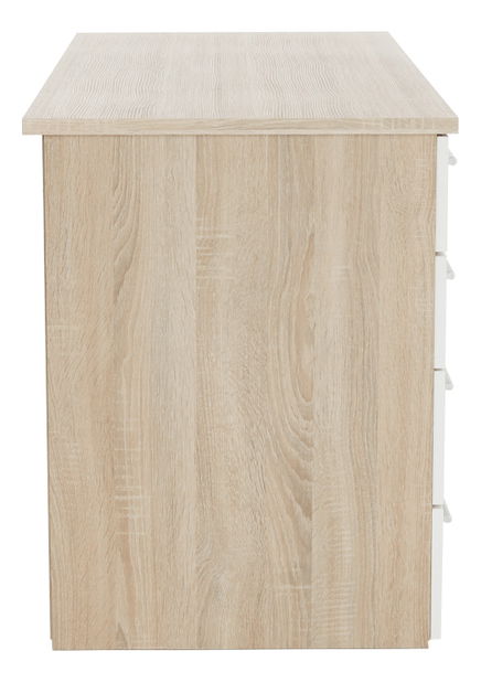 PC stolek Talur (dub sonoma + bílá)