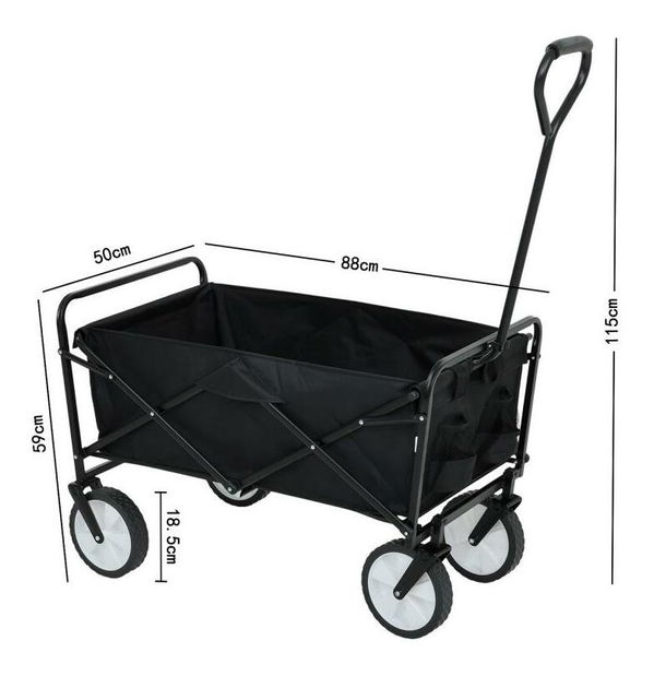 Kempingový vozík Tarak (černá)