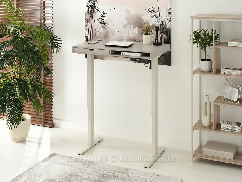 PC stolek Osto 100 (béžová + krémová)