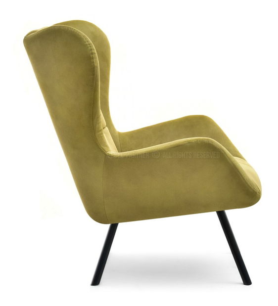 Designové křeslo Norweien (zlatá)