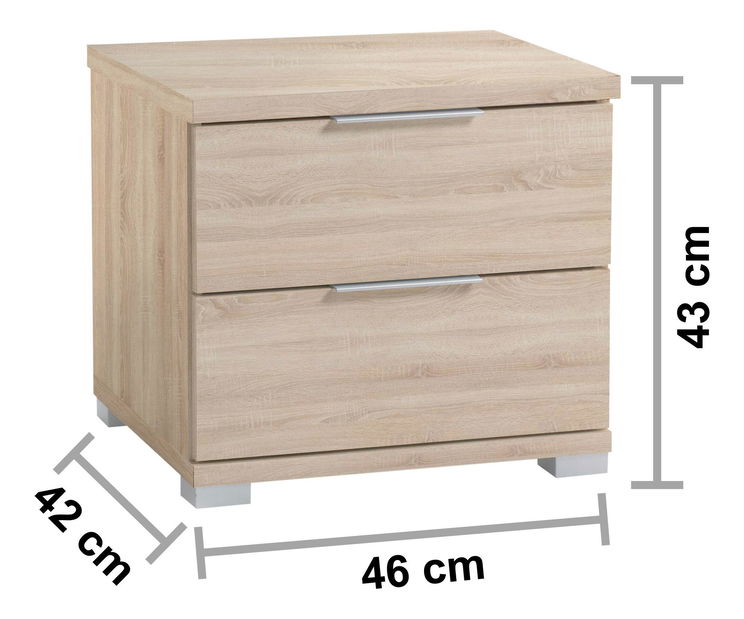 Noční stolek Serafina 1 (dub sonoma)