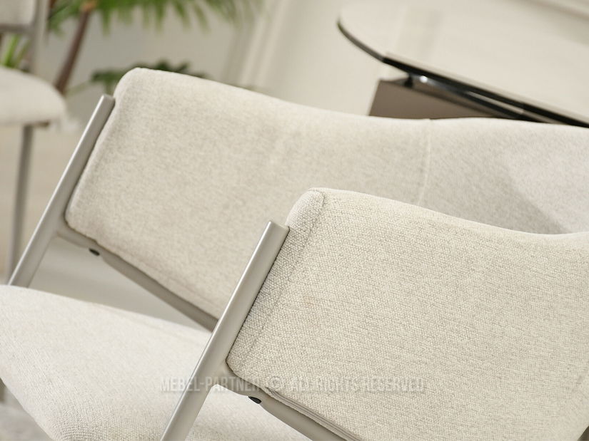 Jídelní židle Conquisto (krémová + šedá)