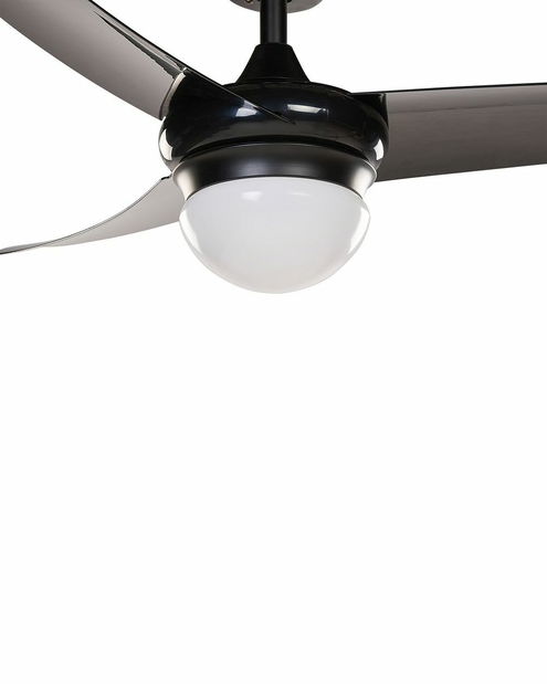 Stropní ventilátor se světlem Jibza (černá)