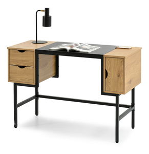 PC stolek Loftego (dub + černá)