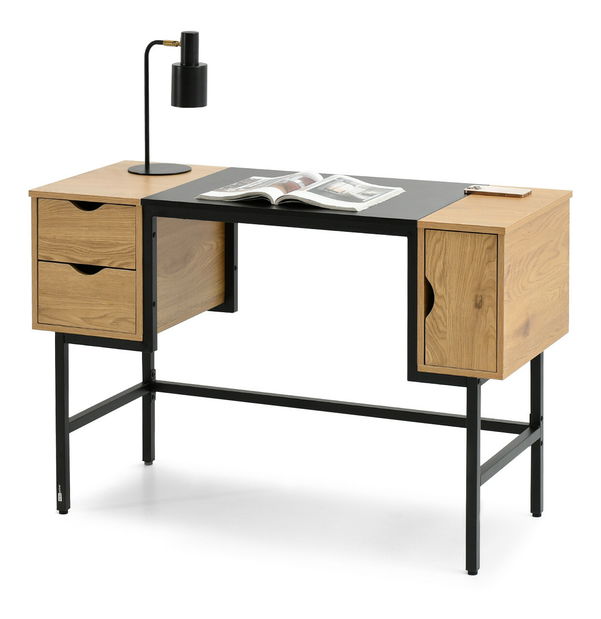 PC stolek Loftego (dub + černá)