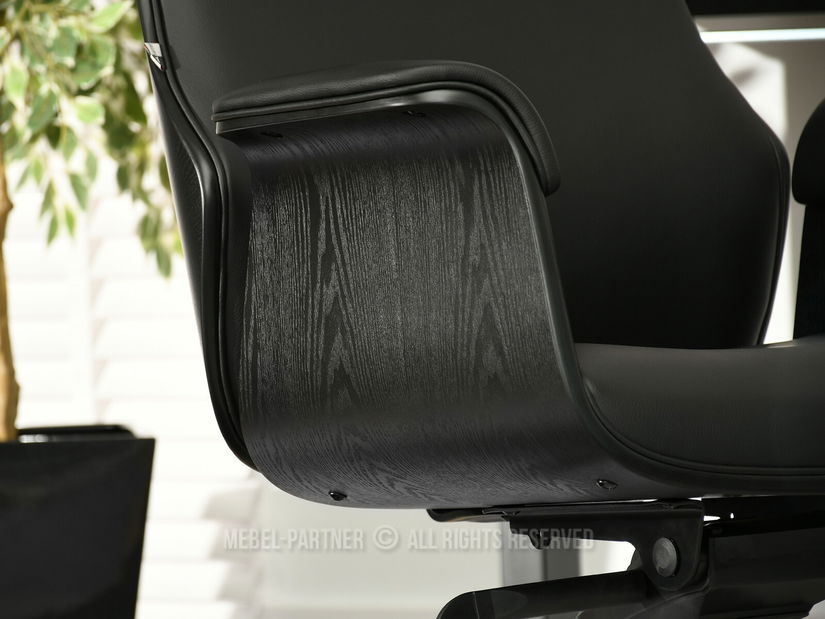 Křeslo Lionel (černá + chromová)