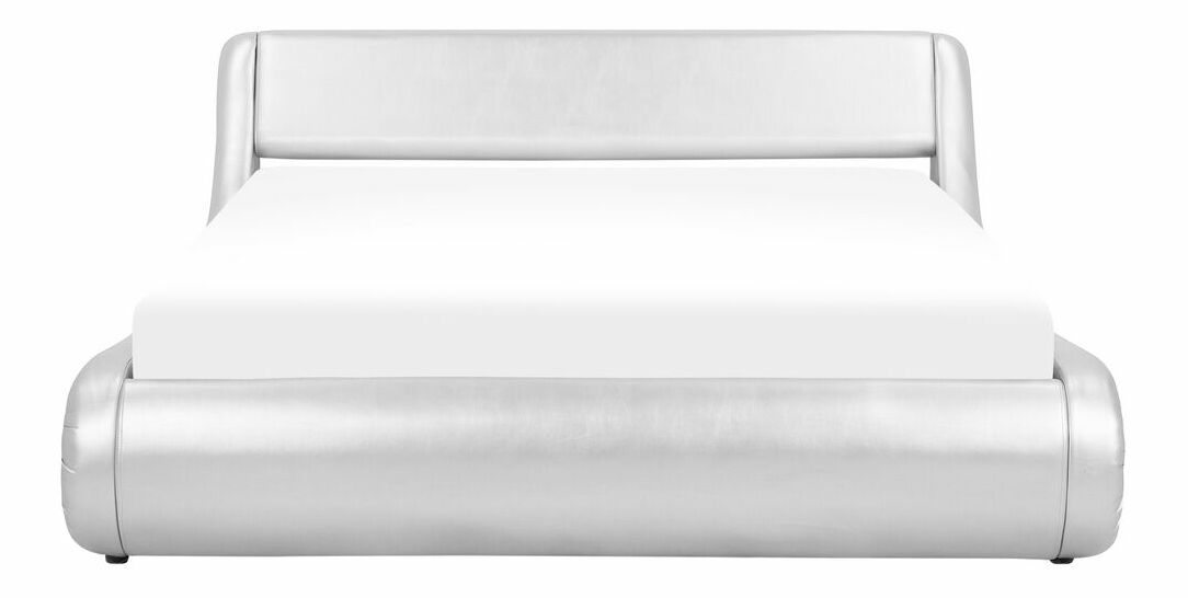 Manželská postel 180 cm AVENUE (s roštem a úl. prostorem) (stříbrná)