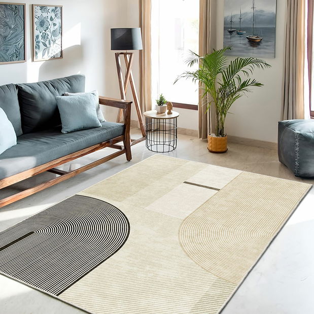 Koberec 160 x 230 cm Infence 12 (hnědá + šedá)