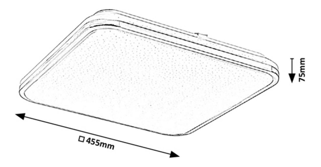 Stropní multifunkční svítidlo Babefit HERO 3479 (chromová + bílá)