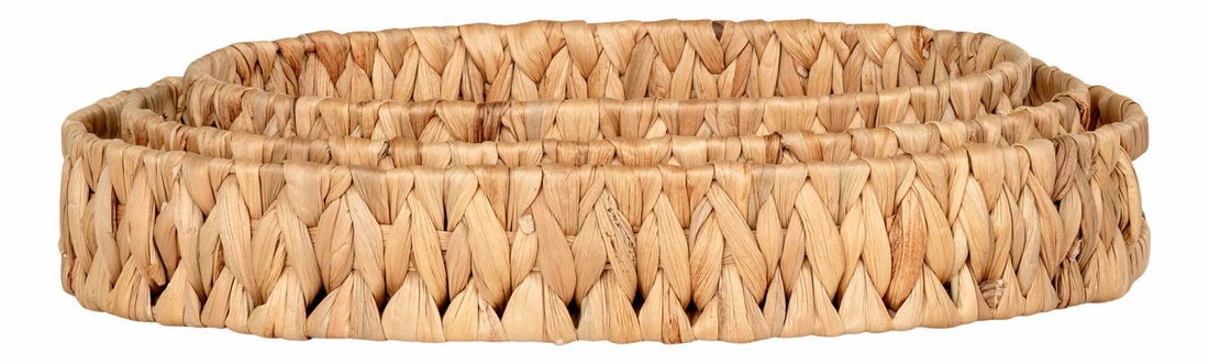 Set 3 ks podnosů Evinora (přírodní)