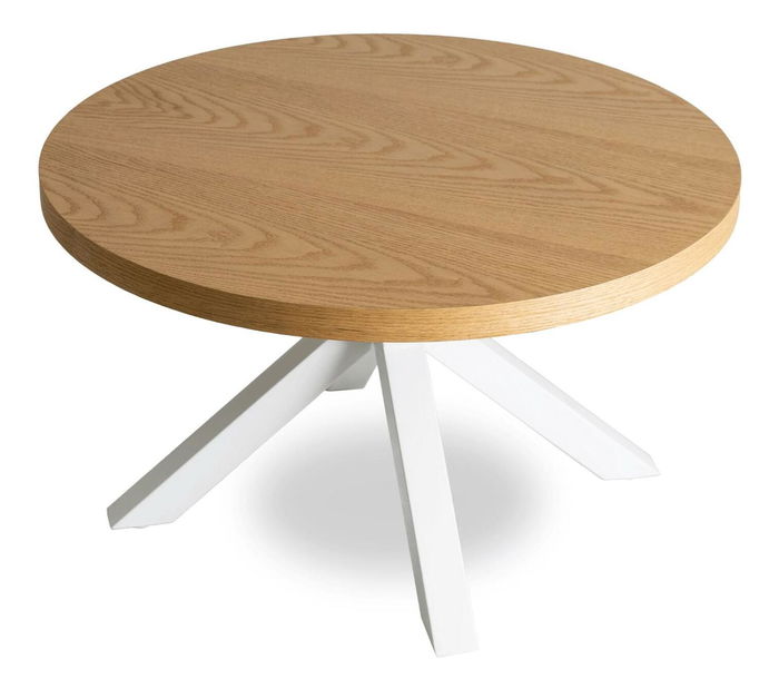 Konferenční stolek Ligamentos (dub zlatý + bílá)