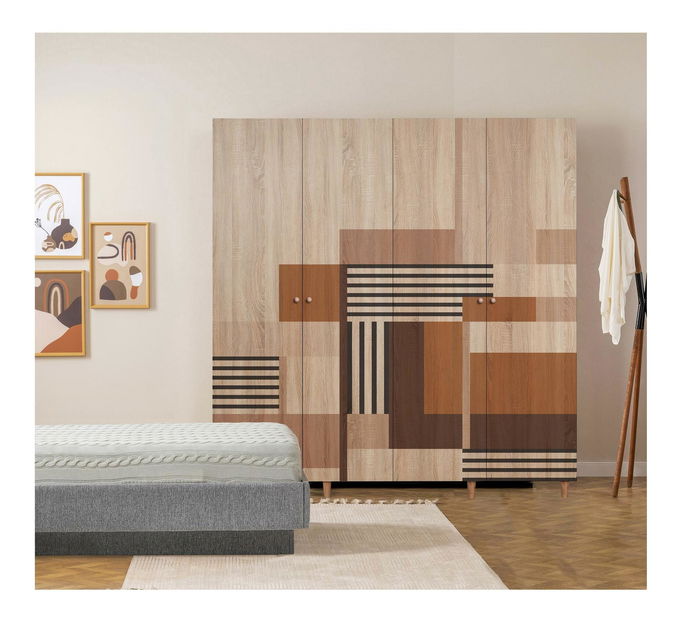 Šatní skříň London 908 (dub sonoma)