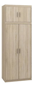 Šatní skříň s nástavbou Malunas 2D (dub sonoma)