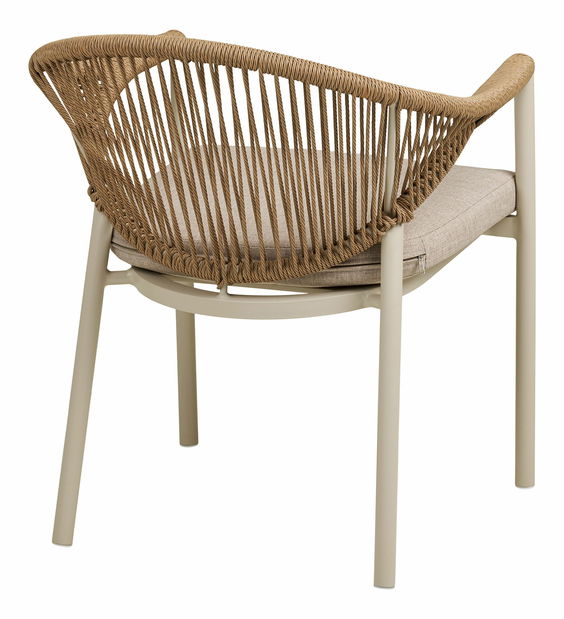 Zahradní židle Abelia 1 (písková + přírodní)