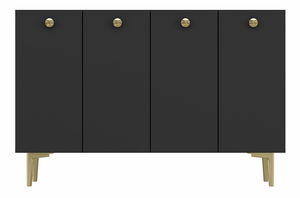 Příruční stolek Terra (bílá + stříbrná)