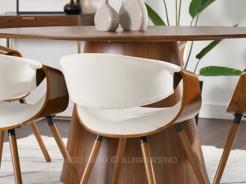 Židle Bjorn K (bílá + ořech) *bazar