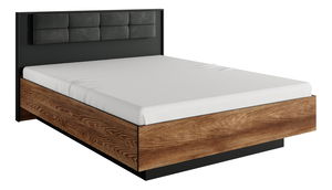 Manželská postel 160 cm Milty (dub baltic + černá)