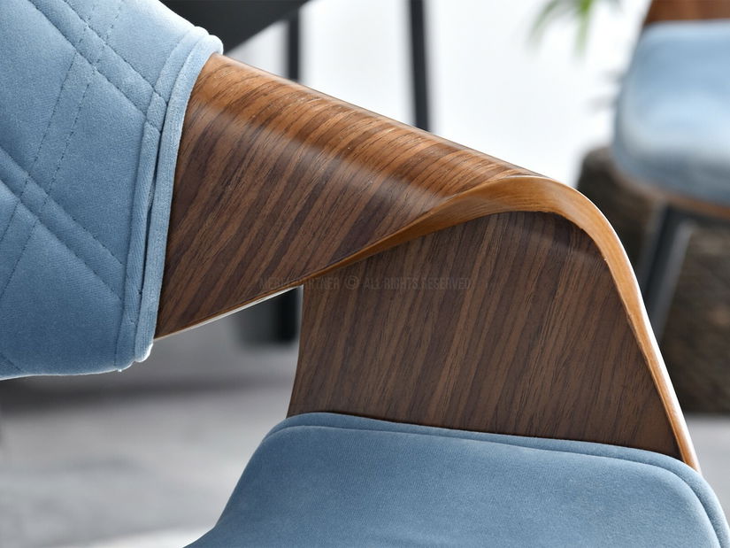 Židle Rolf K (modrá + černá)