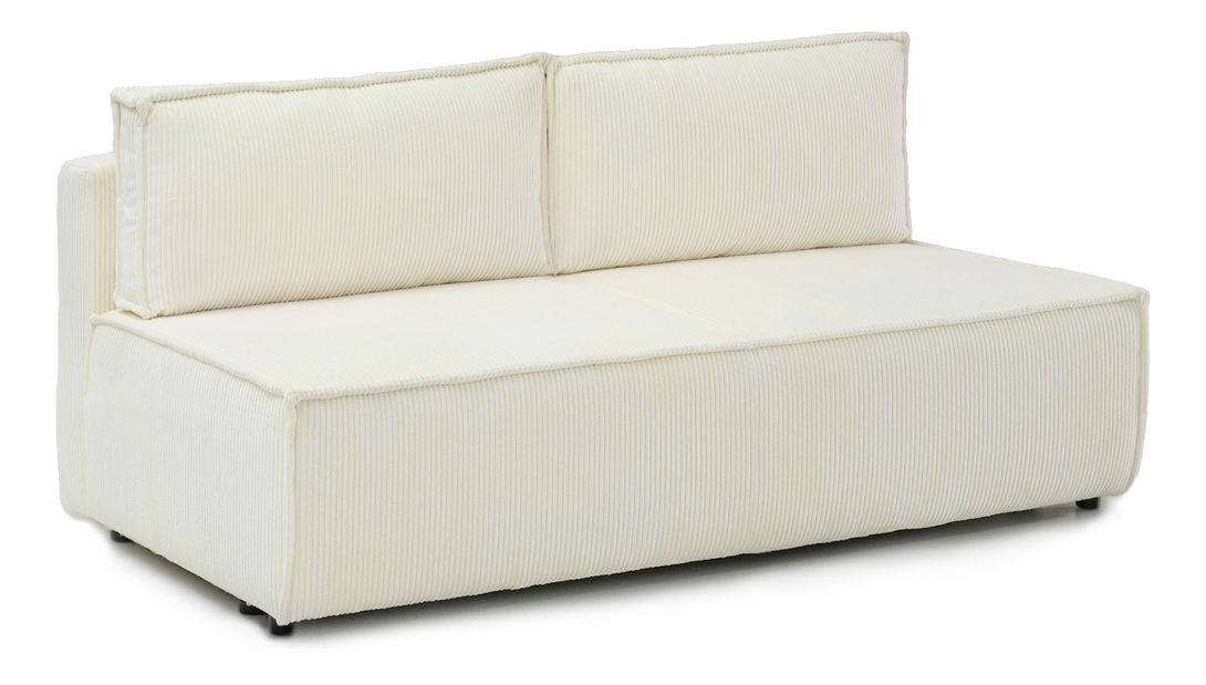 Pohovka dvousedačka Nazismo (krémová + černá)