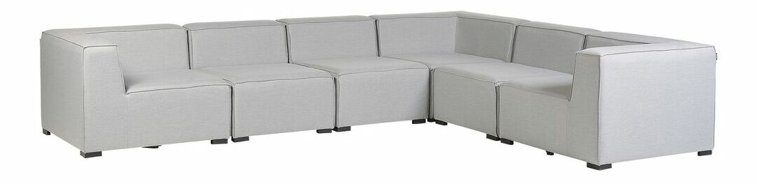 Rohová zahradní pohovka Ailin (šedá) (L)