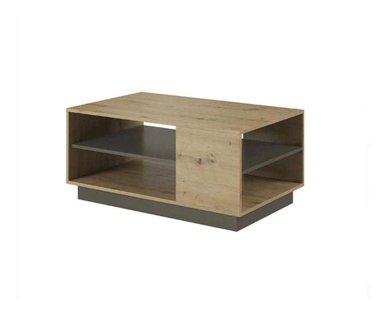 Konferenční stolek Cethos (dub artisan + grafit)