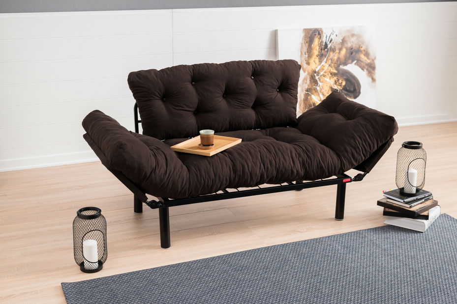 Rozkládací křeslo Nitty (hnědá)