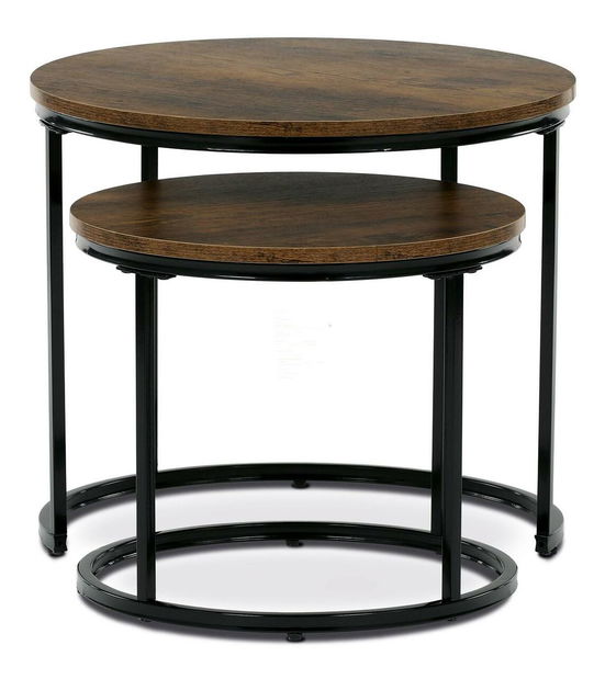 Set 2 konferenčních stolků Conmovedor (old style wood)