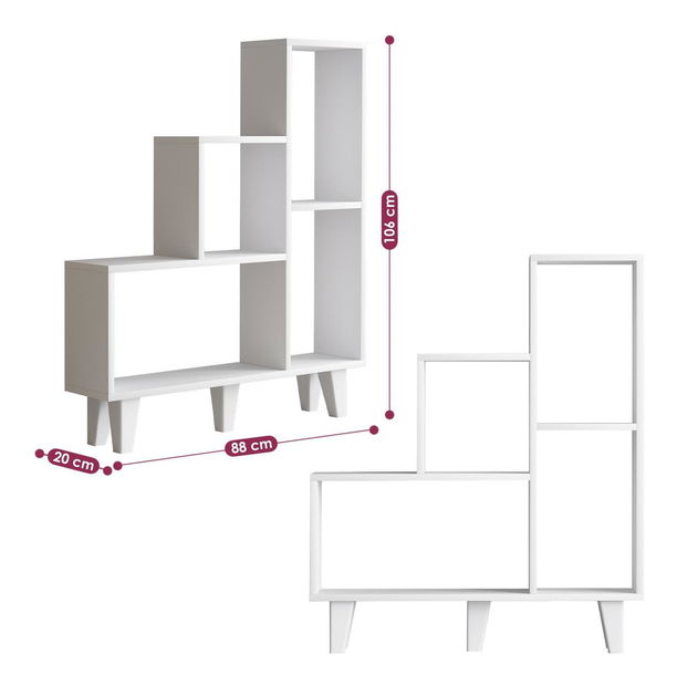 Regál Nisae (bílá)