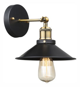 Stropní/nástěnné svítidlo Lenius 15053W (klasické) (černá + stará mosaz)