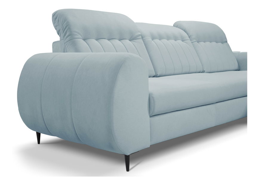 Rohová sedací souprava Bionic (světlomodrá) (P)