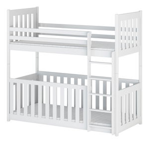 Dětská postel 90 cm Cristine (s roštem a úl. prostorem) (bílá)