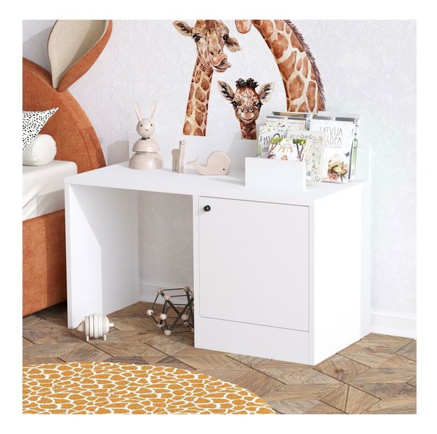 Dětský psací stolek Bolek (bílá)