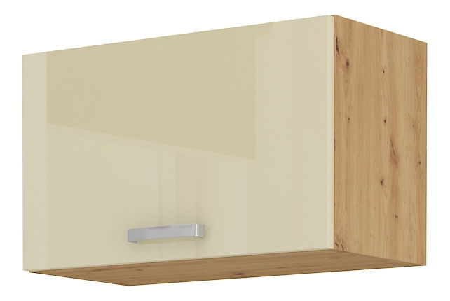 Horní kuchyňská skříňka Arryn 60 GU-36 1F (dub artisan + lesk krémový)