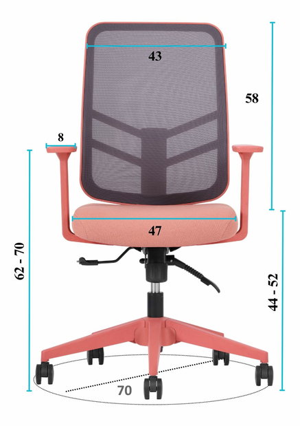 Kancelářská židle Letto (černá)