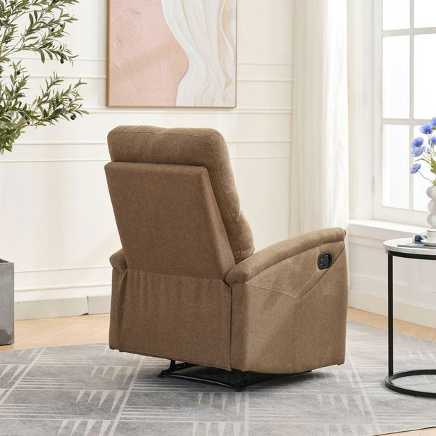 Polohovací křeslo Temor (hnědá)