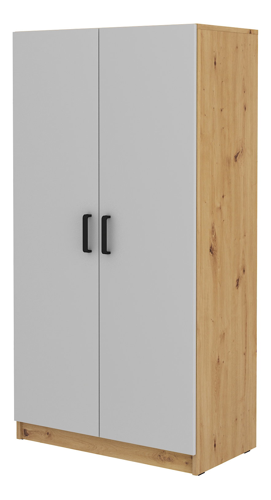 Šatní skříň Mantela 108 (dub artisan + světle šedá)
