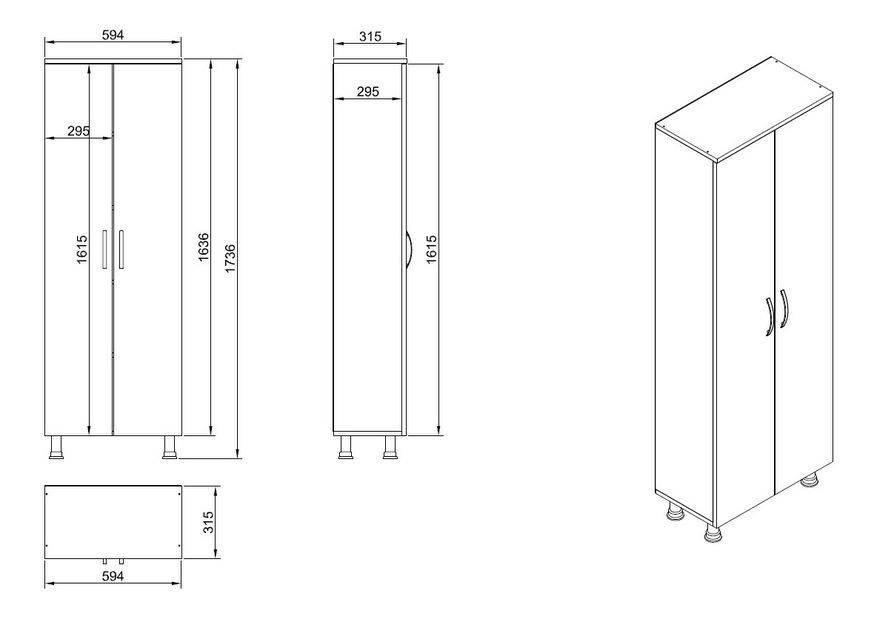 Koupelnová skříňka Austin 2 (Bílá)