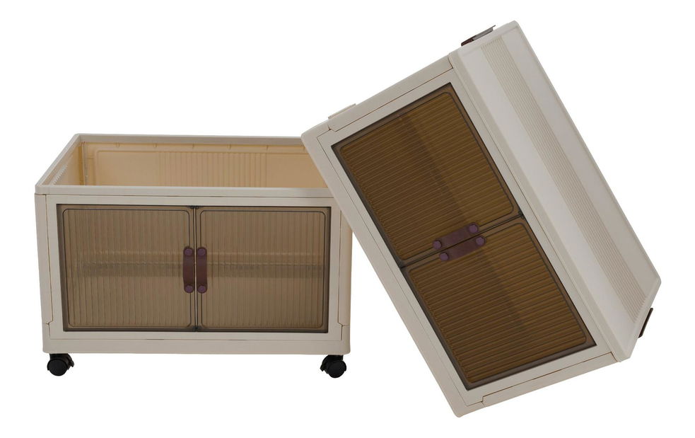 Skříňka Pillia 1 (bílá + hnědá)