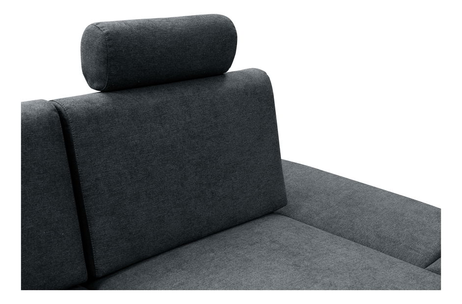 Rohová sedací souprava Aveley (antracit) (P)